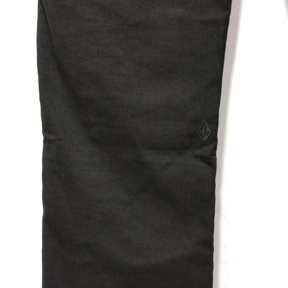 Volcom Chino Pants Slim Fit Black Men's Size 34 Excellent Condition